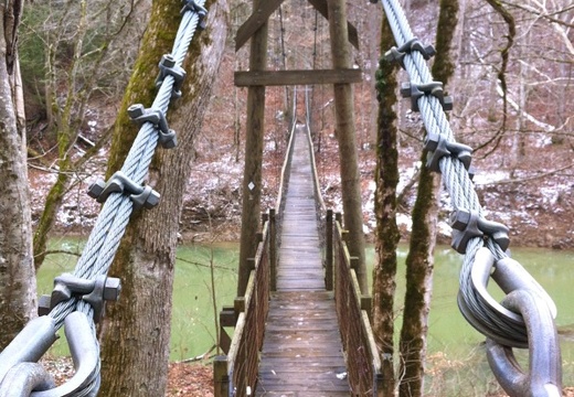 Red River Suspension Bridge - 1